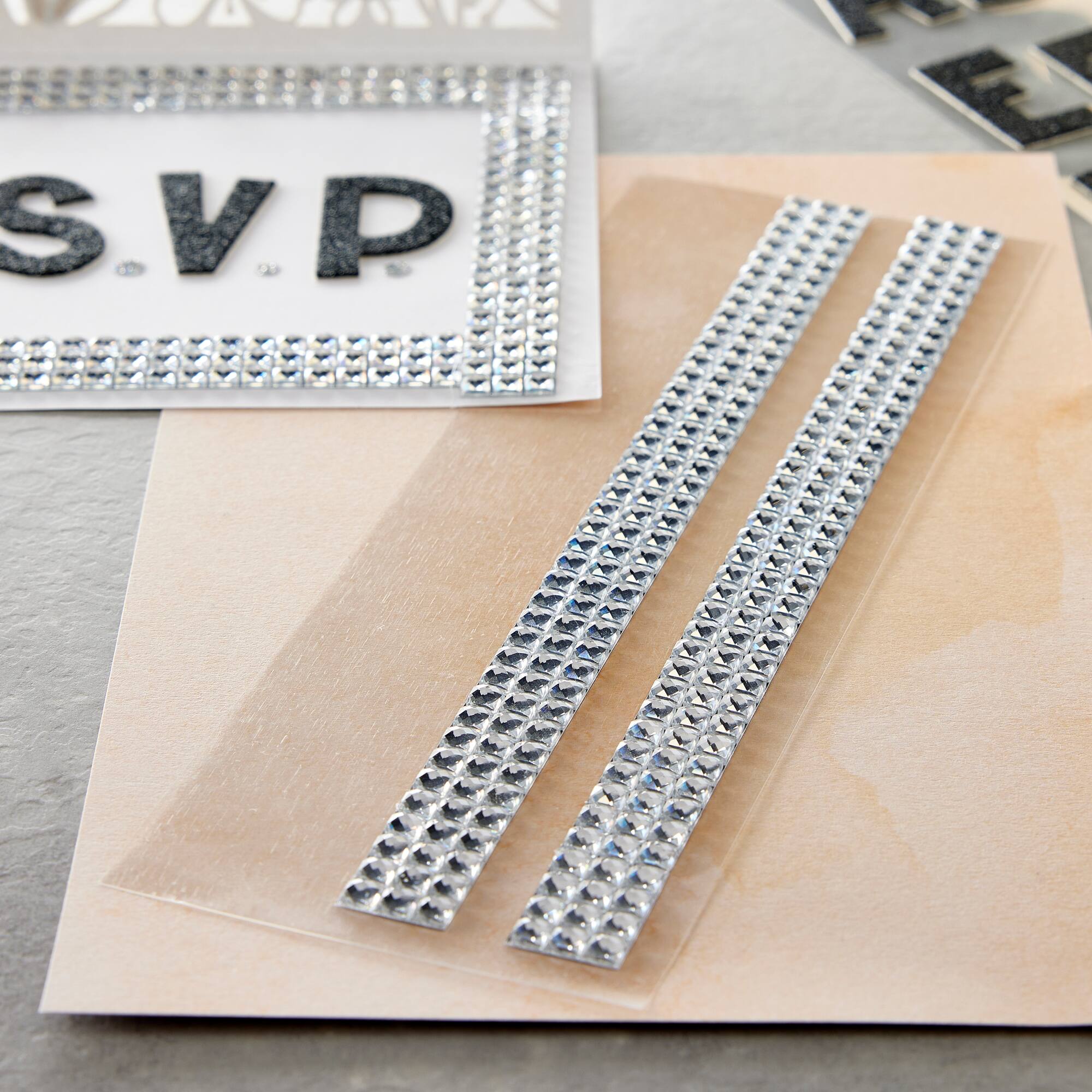 12 Packs: 3 ct. (36 total) Rhinestone Borders by Recollections